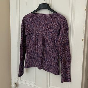 Rachel Comey pink and purple marled sweater, size small